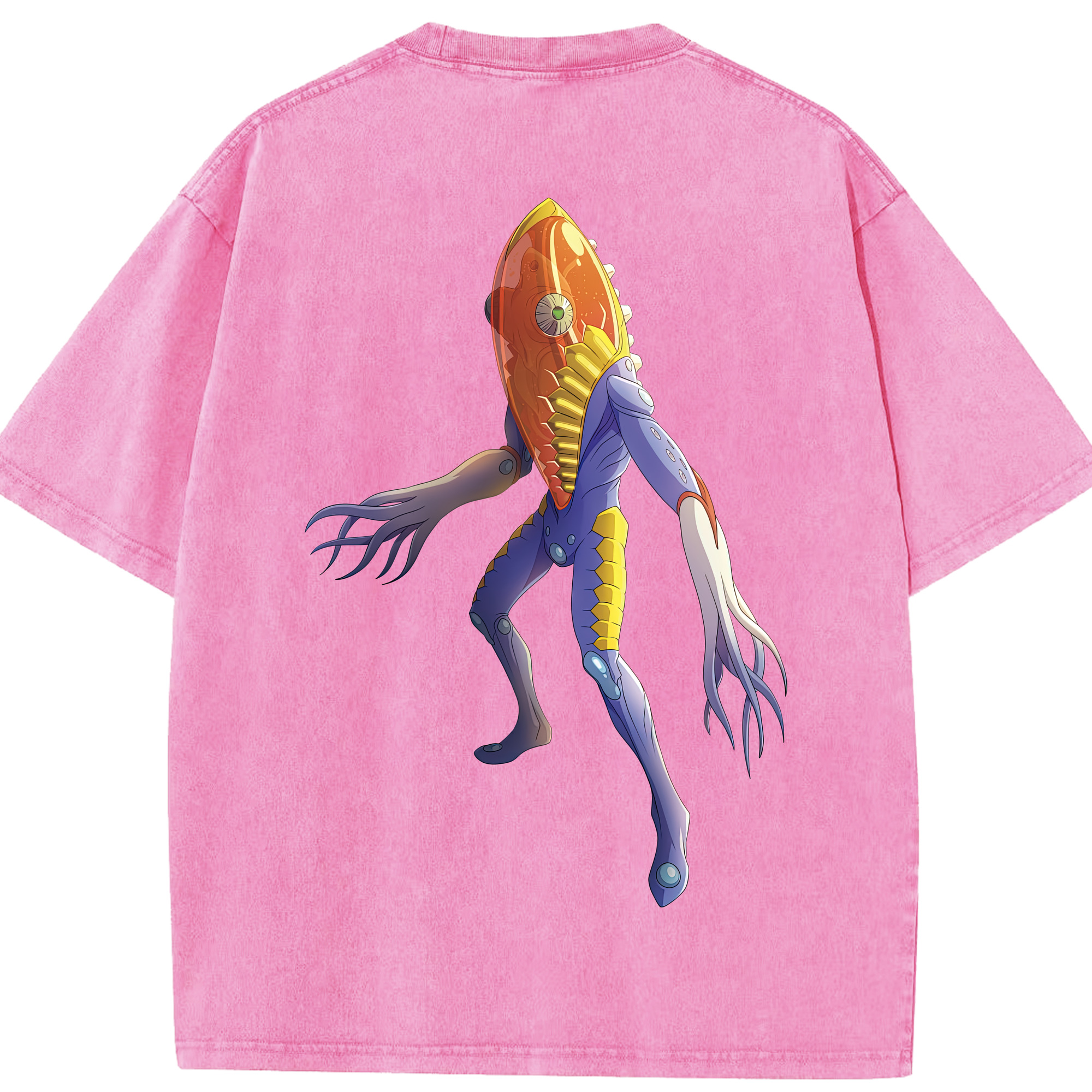 （画像用） ウルトラマン Ultraman 綿100% ヴィンテージ風 半袖Tシャツ（背面プリント）